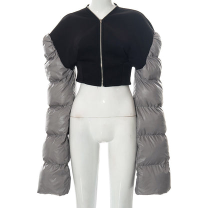 Designed Winter Cotton Short Overcoats Jacket for Women