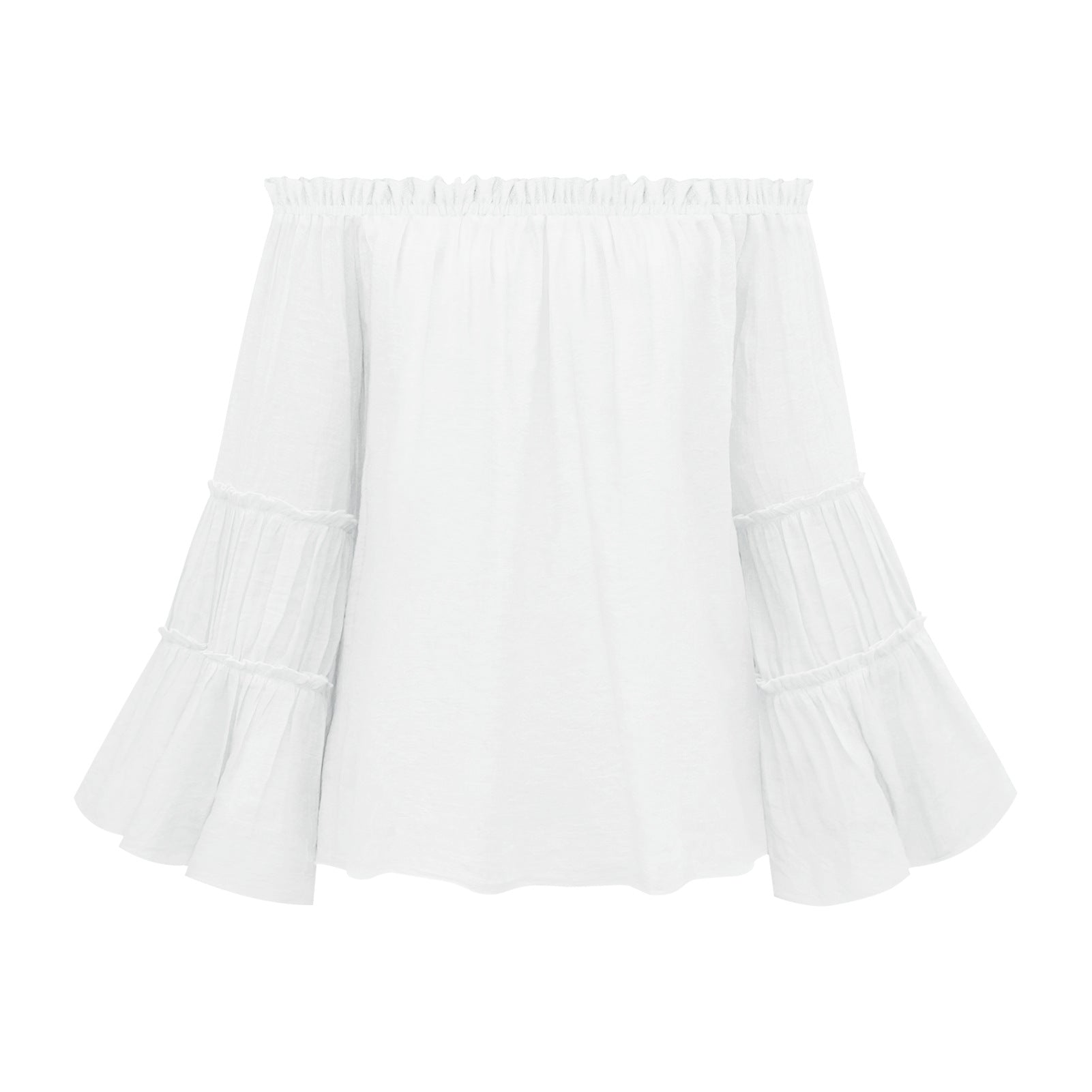 Casual Off The Shoulder Summer Long Sleeves Women Blouses