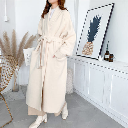 Women Romper Style Knitted Woolen Cardigan Overcoat
