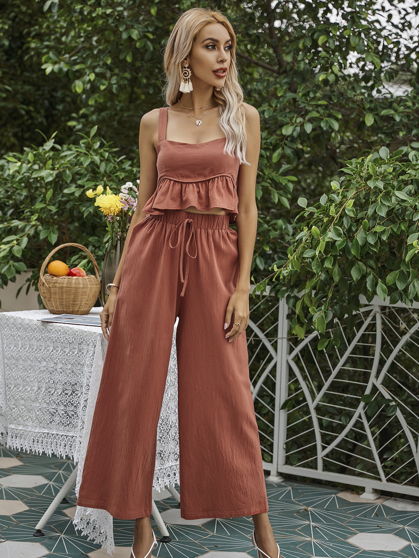 Casual Women Summer Two Pieces Suits