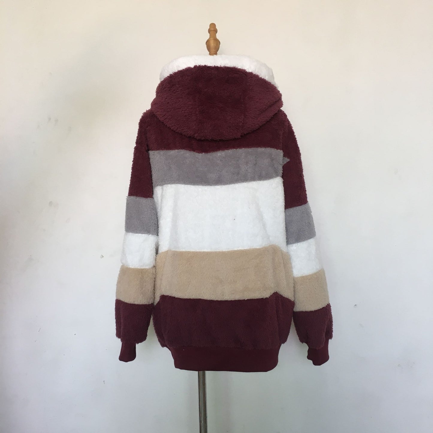 Winter Velvet Zipper Hoodies Overcoat for Women