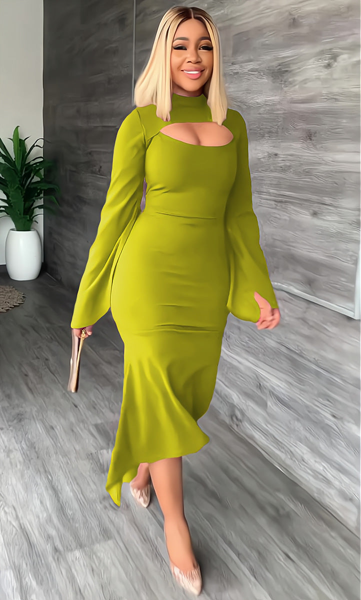 Sexy Long Sleeves Sheath Dresses