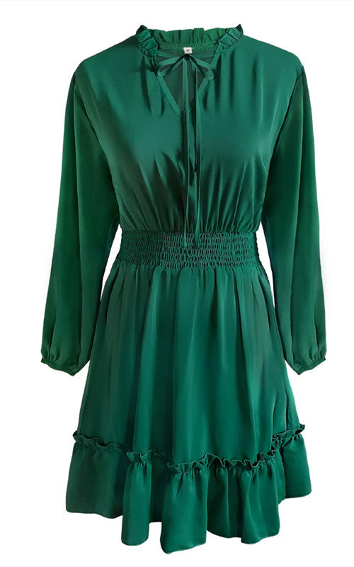 Vintage Long Sleeves A Line Fall Dresses