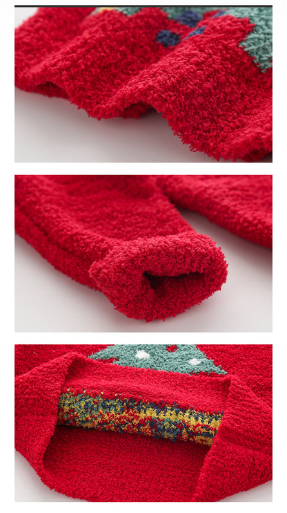 Christmas Tree Design Kids Soft Homewear for Kids
