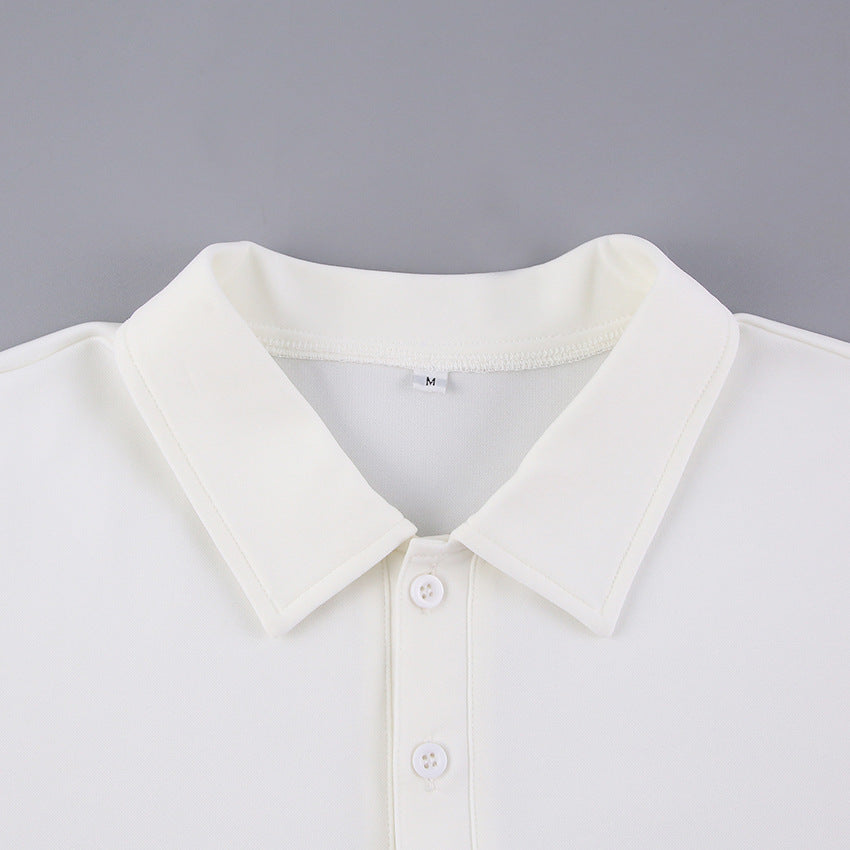 White Polo Shirts and Shorts Summer Suits