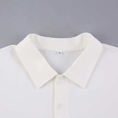 White Polo Shirts and Shorts Summer Suits