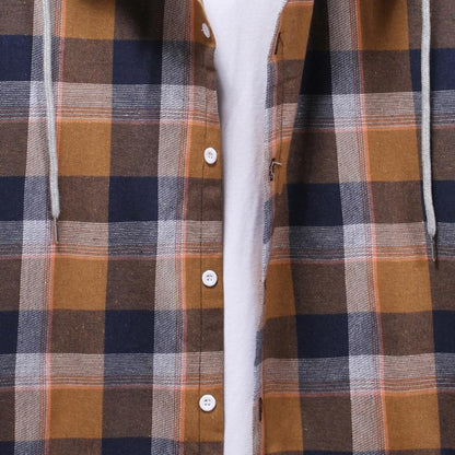 Casual Plaid Fall Men Long Sleeves Shirts