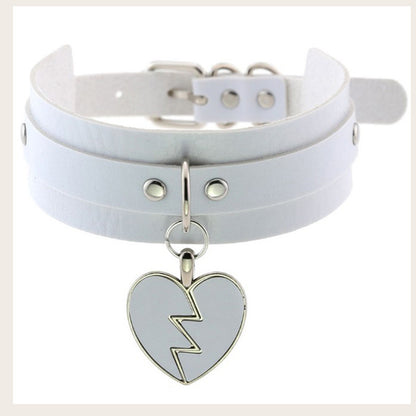 Sweetheart Design PU Leather Clavicle Chain