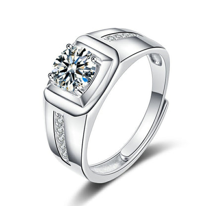 String Sliver Open End Rings for Men