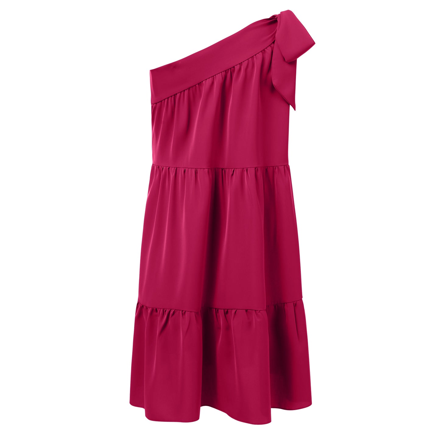 Sexy One Shoulder Chiffon Short Daily Sun Dresses