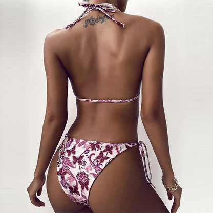Women Sexy Butterfly Print Bikini Swimwear-STYLEGOING
