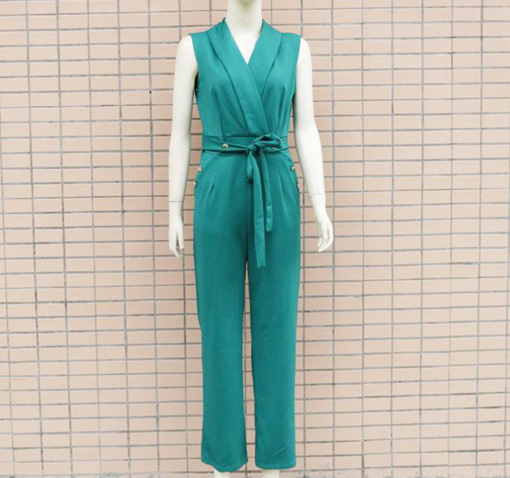 Sexy Sleeveless Office Lady Jumpsuits