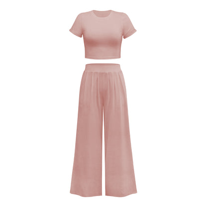 Sexy Summer Short T Shirts and Casual Pants Sets