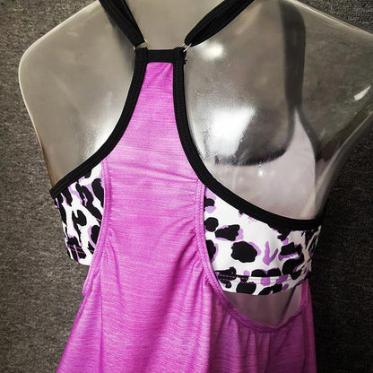 Fashion Conserved Crop Top Tankini Swimsuit-STYLEGOING