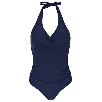 Sexy Halter Floral Print One Piece Swimwear