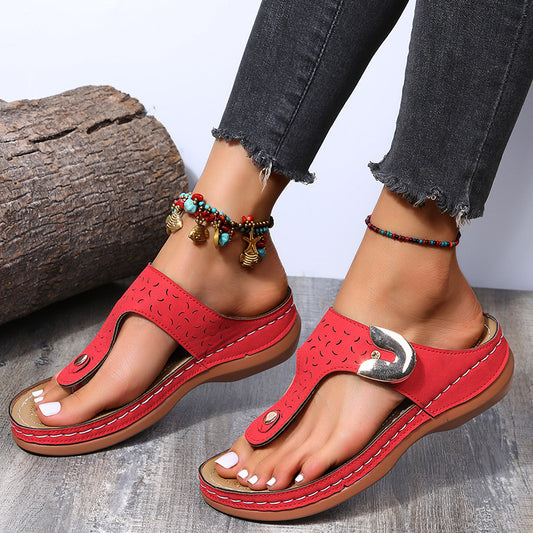 Summer Flip Flop PU Summer Beach Slippers