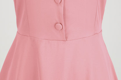 Vintage Short Sleeves A Line Dresses