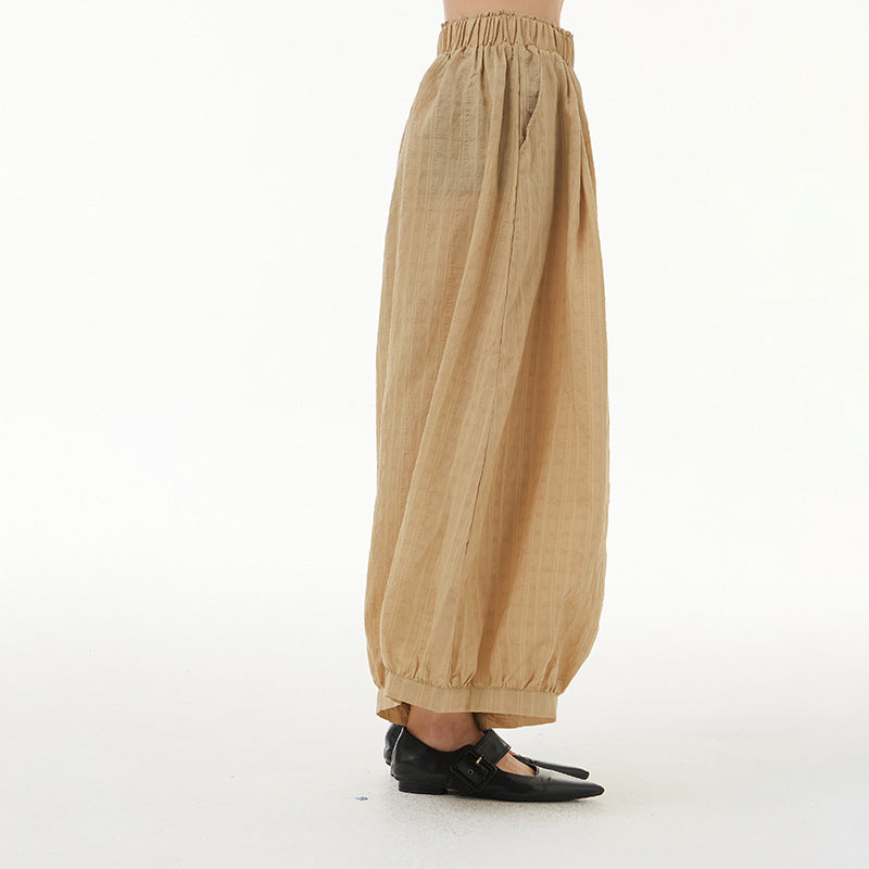 Vintage Designed Plus Sizes Summer Wide Legs Pants