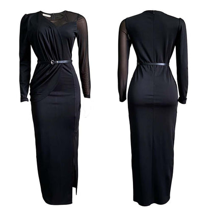 Sexy Split Front Plus Sizes Women Long Party Dresses