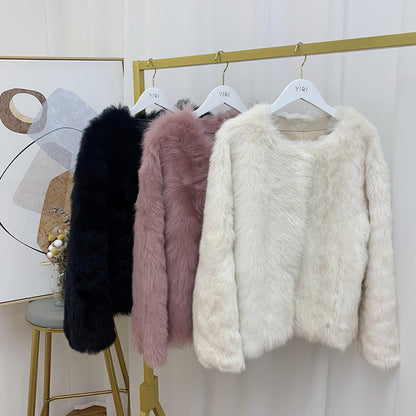 Warm Fur Short Coats for Women