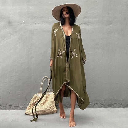 Boho Summer Holiday Kimono Cover Up Dresses
