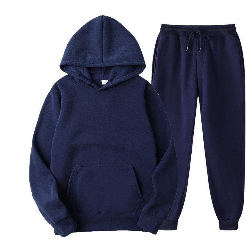 Casual Pullover Hoodies and Sports Pants Sets for Women and Men