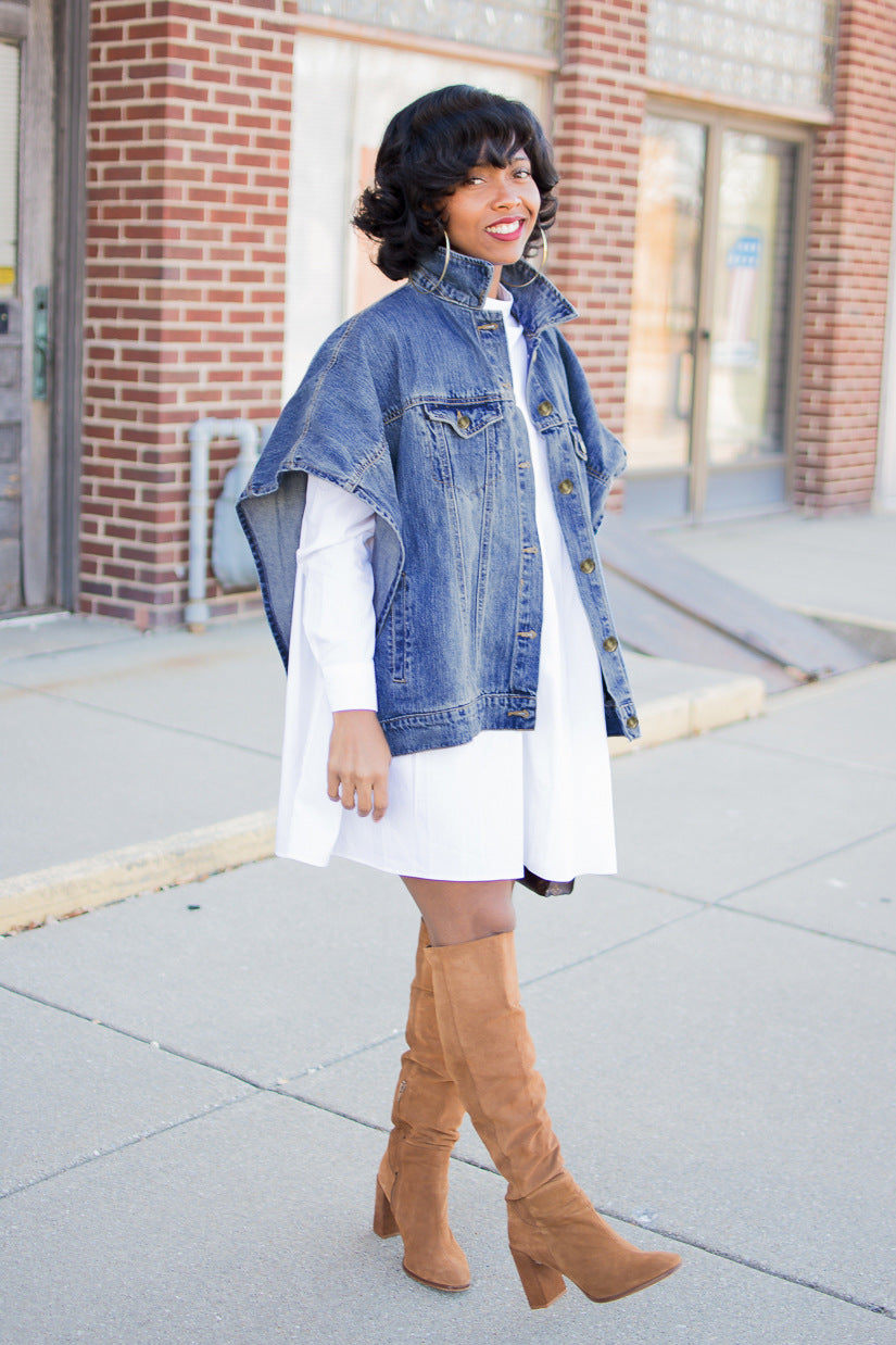 Casual Women Irregular Denim Vest