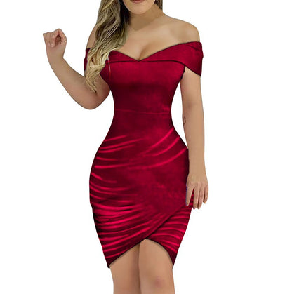 Sexy Off The Shoulder Women Mini Party Dresses