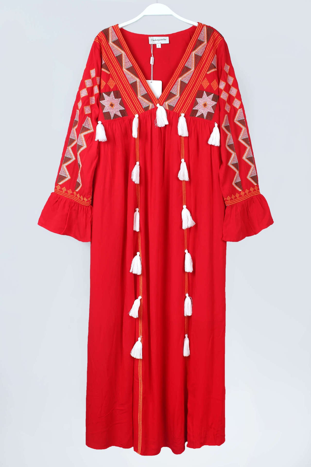 Vintage Ethnic Summer Beach Fairy Long Dresses