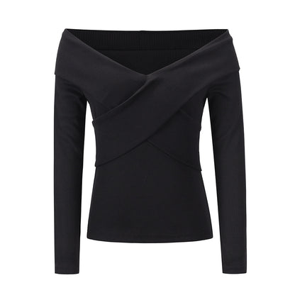 Sexy Off The Shoulder Knitting Women Tops