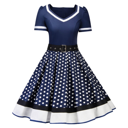Retro Floral Print Ball Dresses