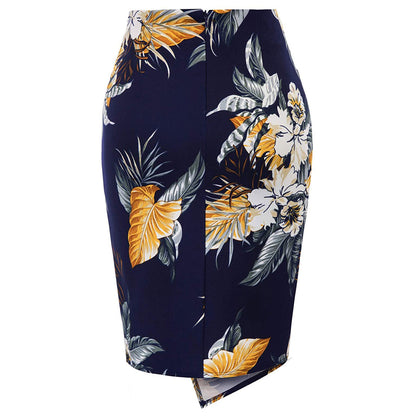 Sexy Casual Floral Print Bodycon Women Skirts