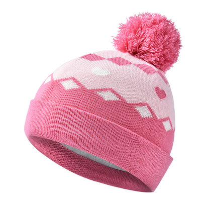Winter Knitting Hats Gloves Scarfs 3pcs/set