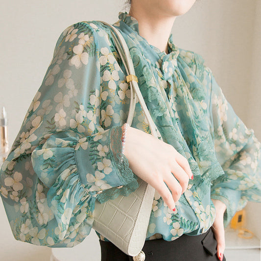 Designed Ruffled Women Blouses Shirts