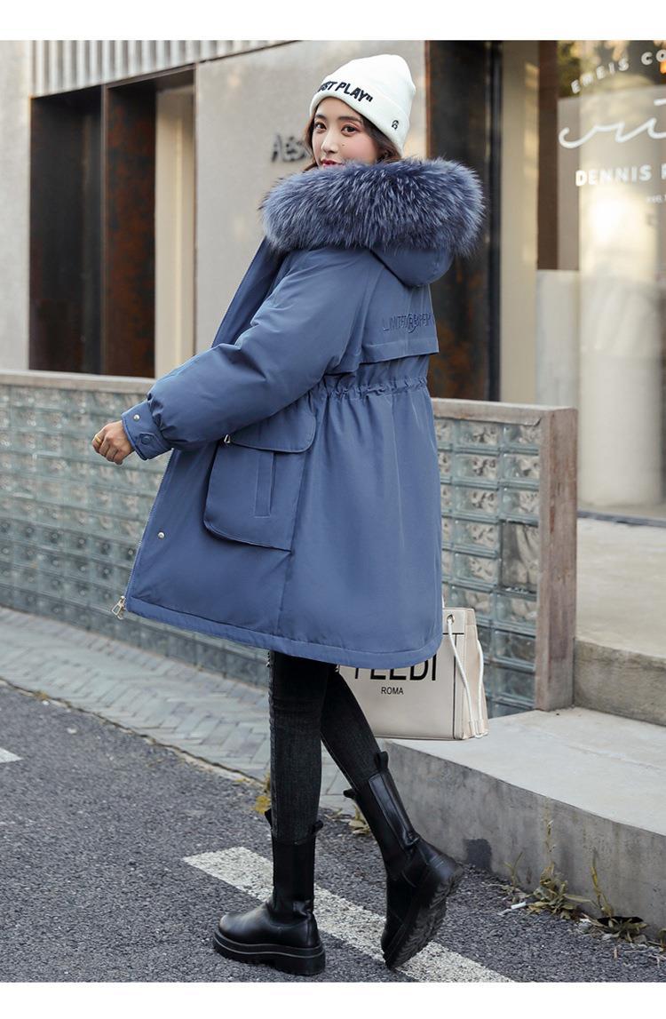 Warm Thick Velvet Plus Sizes Winter Outerwear for Women