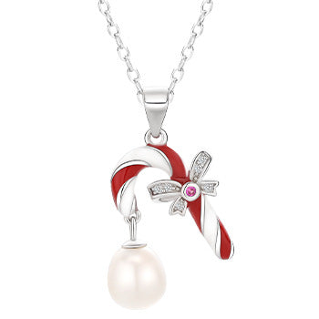 Merry Christmas Design Sterling Sliver Necklace for Women