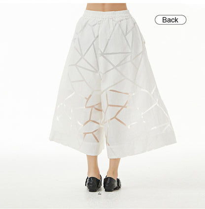 Summer Leisure Plus Sizes Wide Legs Pants