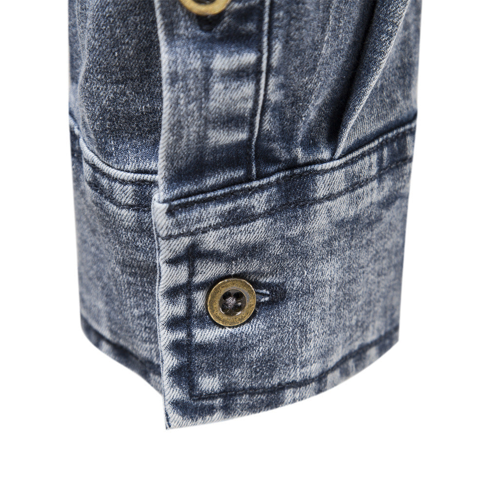Fashion Denim Long Sleeves Shirts for Men