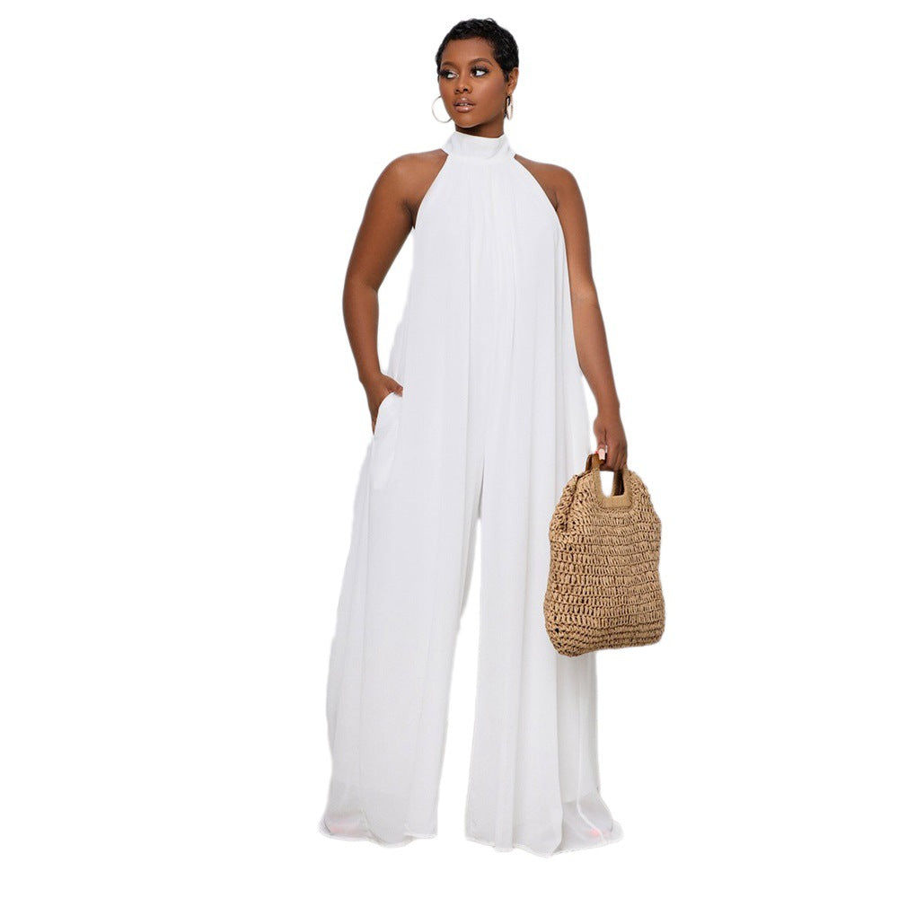 Casual Chiffon Loose Jumpsuits for Women