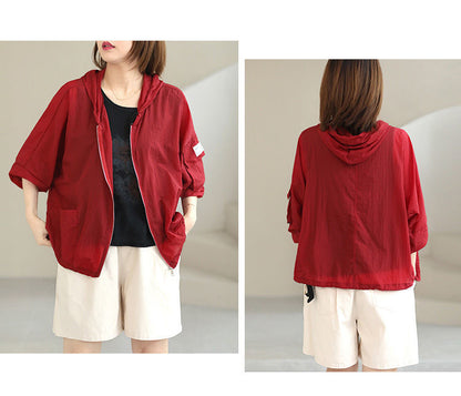 Casual Plus Sizes Sun Proof Summer Women Coat