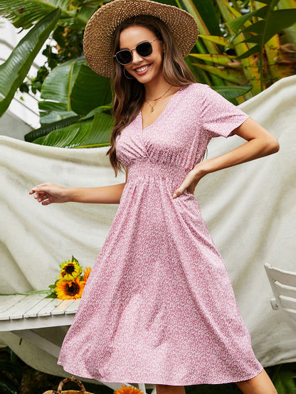Summer Daily Short Sleeves Sun Dresses