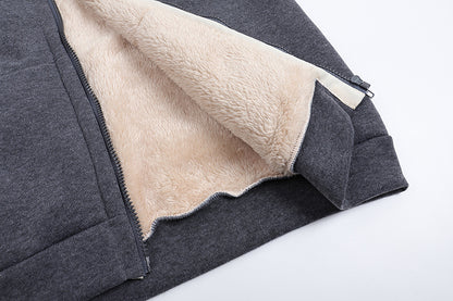 Plus Sizes Winter Women Hoodies Zipper Overcoat