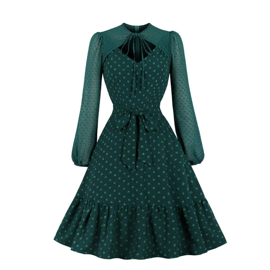 Elegant Tulle Ruffled Long Sleeves Dresses
