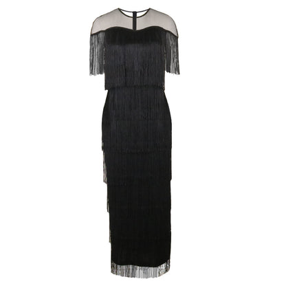 Women Tassels Plus Sizes Party Dresses