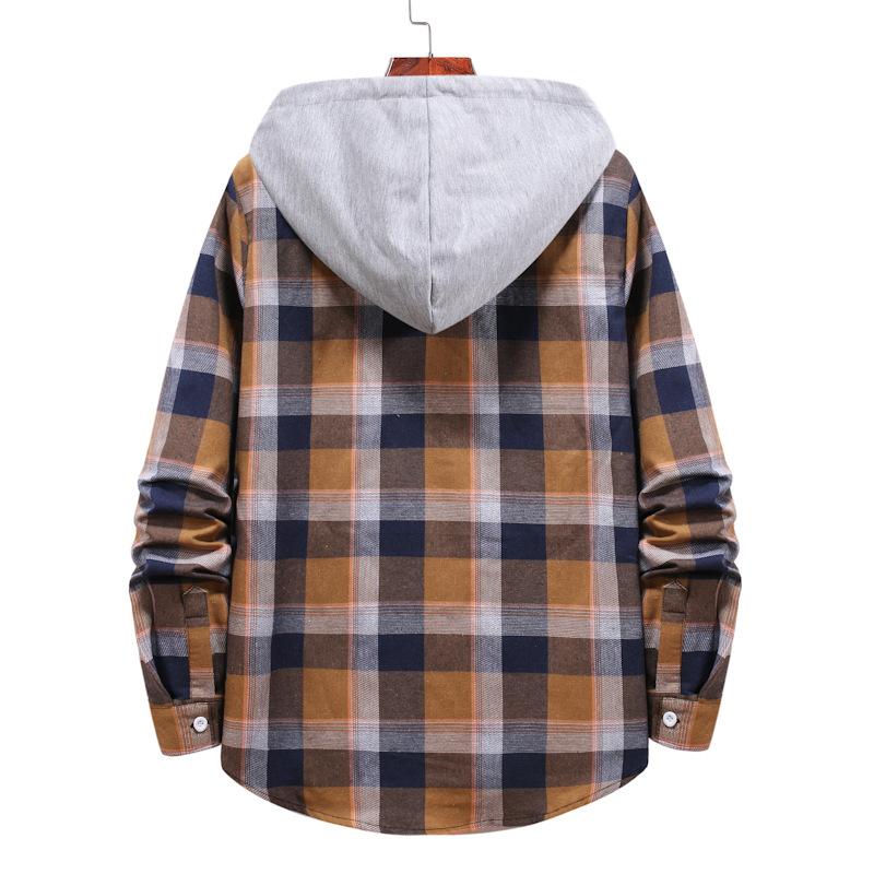 Casual Plaid Fall Men Long Sleeves Shirts