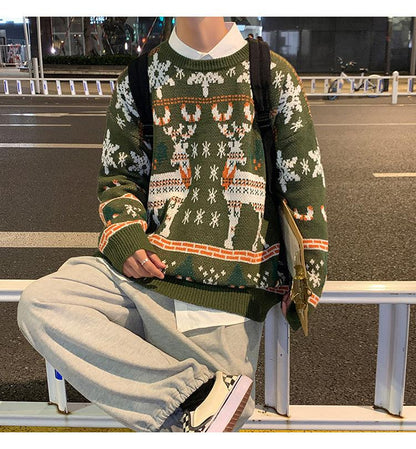 Merry Christmas Casual Knitting Sweaters for Women