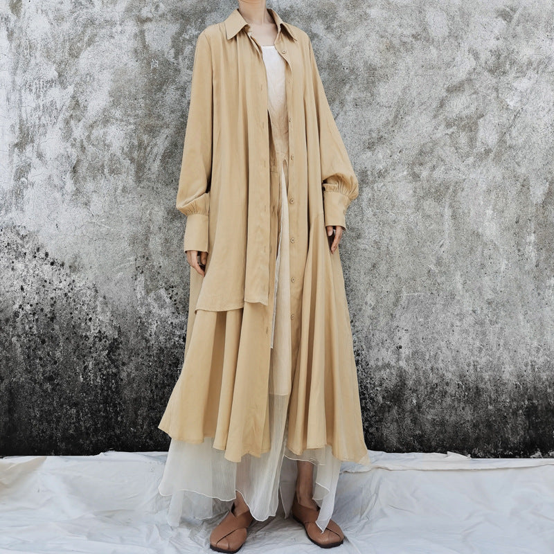 Ethnic Vintage Linen Designed Long Shirt Dresses
