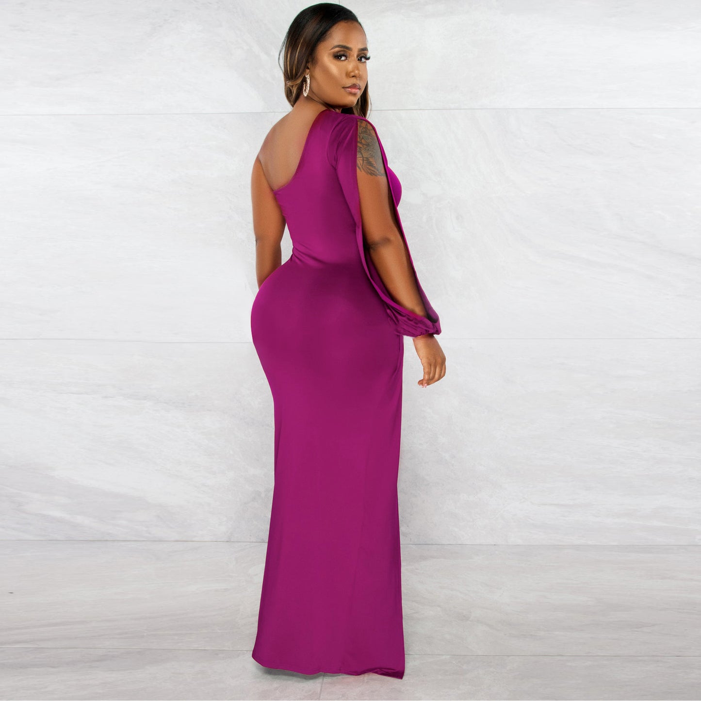 Classy One Shoulder Tight Dresses