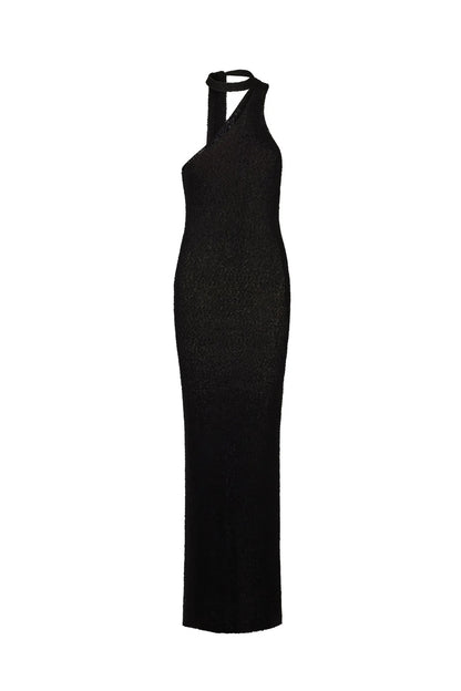 Sexy Halter Backless Knitted Long Dresses