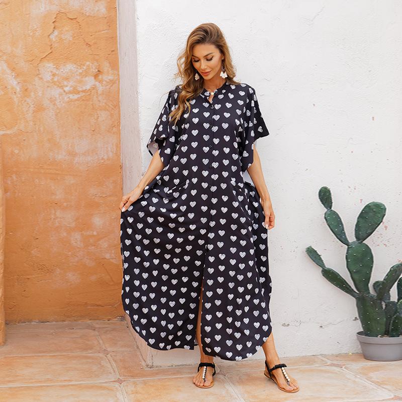 Women Summer Beach Loose Holiday Dresses-STYLEGOING